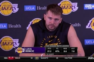 东契奇：我们在上半场的防守很棒 但篮球比赛要打48分钟